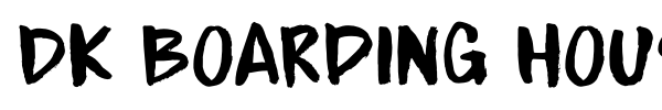 DK Boarding House font preview